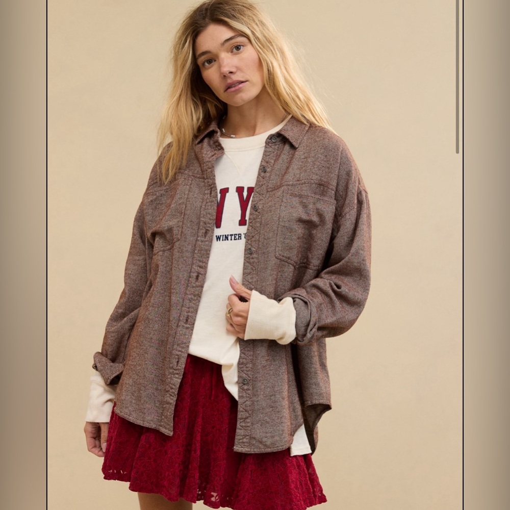 Aerie Anytime Twill Shirt